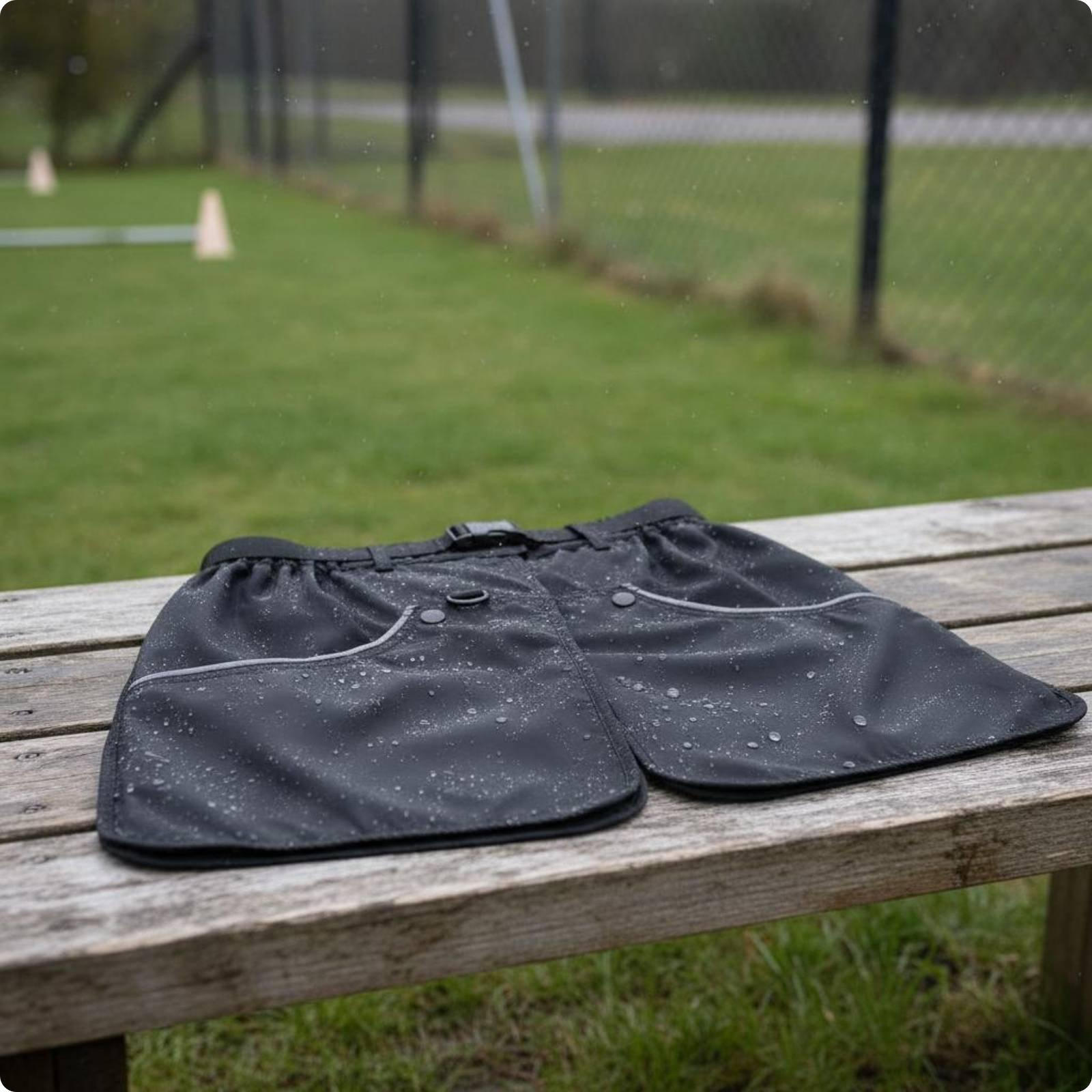 Waterproof Dog Training Vest Scratch Resistant Apron Reinforced Stitching Waist Pouch Black L