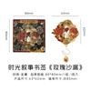 1PC Creative Rose Clock Theme Reading Mark Bookclip Metal Bookmark Reading Enthusiast Office Plan Student Supplies
