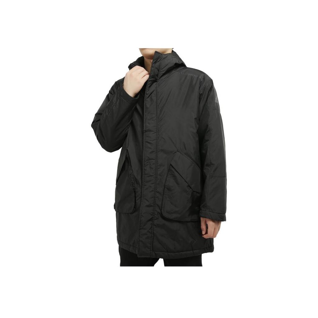 Adidas Field Parka Woven Hooded Jacket Men Outerwear Black EH3964