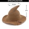 1 Pcs Vintage Halloween Woman Witch Hat Costume Wool Knit Hat Party Coseplay Masquerade Witch Hat Halloween Prop Decoration