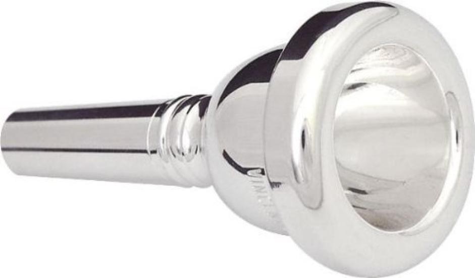 Bach Trombone Mouthpiece 6 Finish 3416HAM 1/2AM, Silver-Plated (Large Bore)