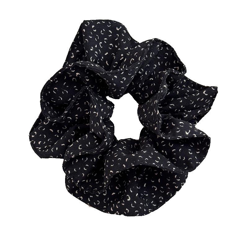 High-end Leopard Print Large Intestine Hair Tie, Retro Large Ponytail Hair Tie, Hair Accessory Ring