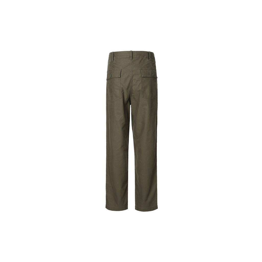 UNIQLO Solid Color Straight Leg Casual Work Pants Unisex bottoms Olive 459707-56