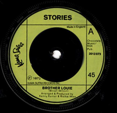 

7inch Record STORIES - Brother Louie 2013073 Kama Sutra 1973 UK Rock Used