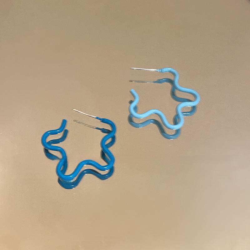 

Серьги-капли с цветами, серьги-пусеты в простом стиле, модные, маленькие, свежие, универсальные, с темпераментом