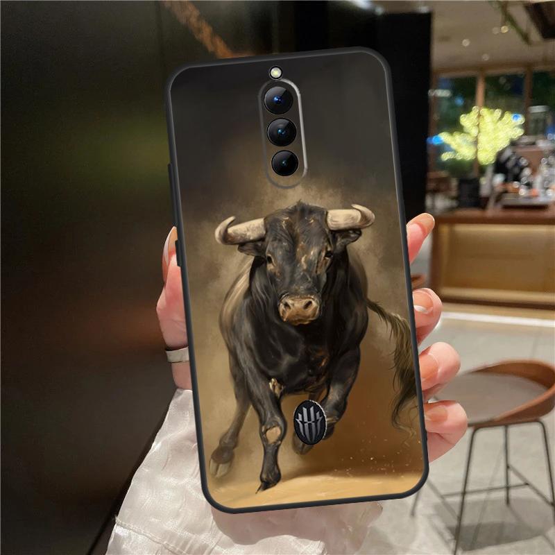 Bullfight Bull Fighter Case For ZTE Nubia Red Magic 11 10 9 8 8S 9S 10S Pro Plus 6 7 6S 7S For RedMagic 10 Air Cover