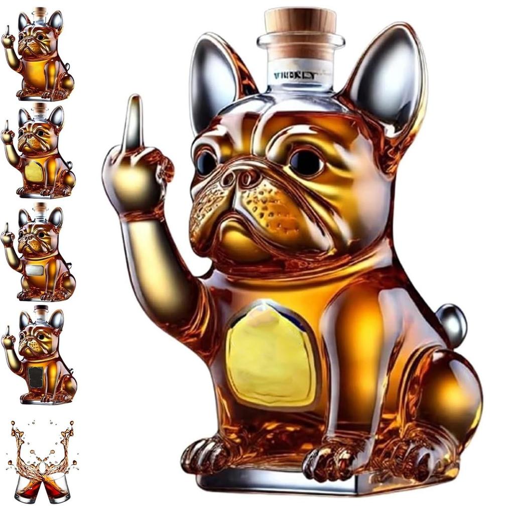 Sokhug Hibou Nouvelle Carafe à Whisky En Verre, Bouteille De Whisky Amusante Pour Hommes, Décoration De Bar à Domicile, Ensemble De Carafe à Whisky Cadeau