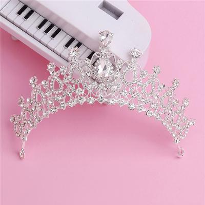 Bridal Jewelry Elegant Crown Women Stylish Headband Shimmer Rhinestone Crown