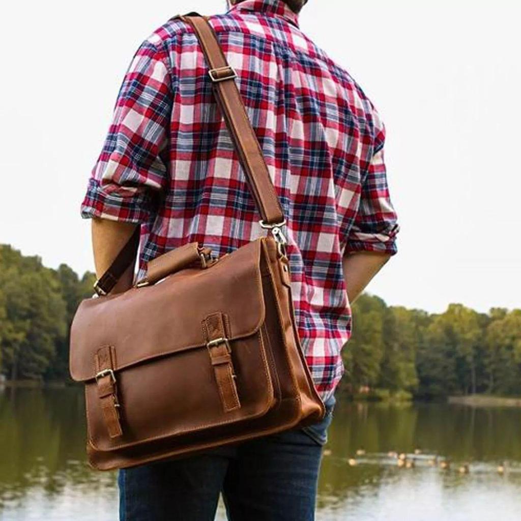 Büffelledertasche Computer Buffalo Hunter Leder Laptoptasche