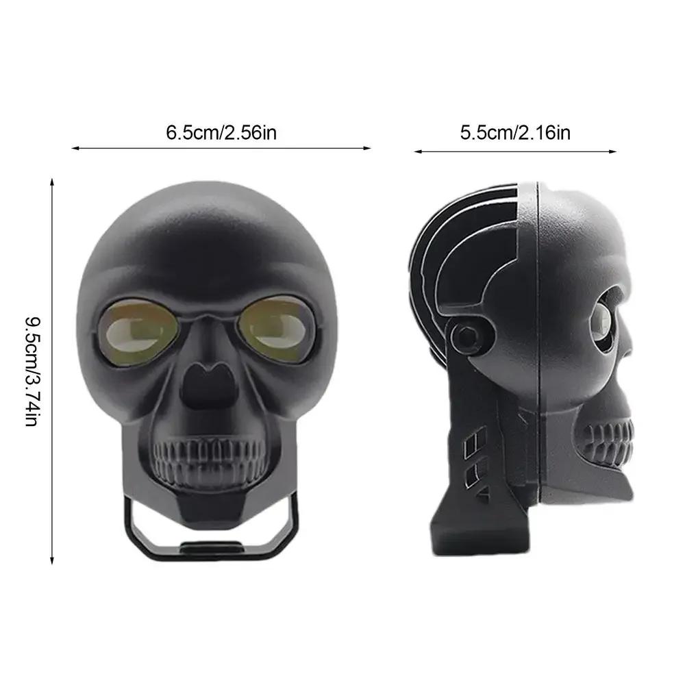 

Motorcycle Skull Fog Lights Auxiliary Lights Brighter Lamp Car LED Headlamp Safe Waterproof Halloween Skull Decoration Headlamp