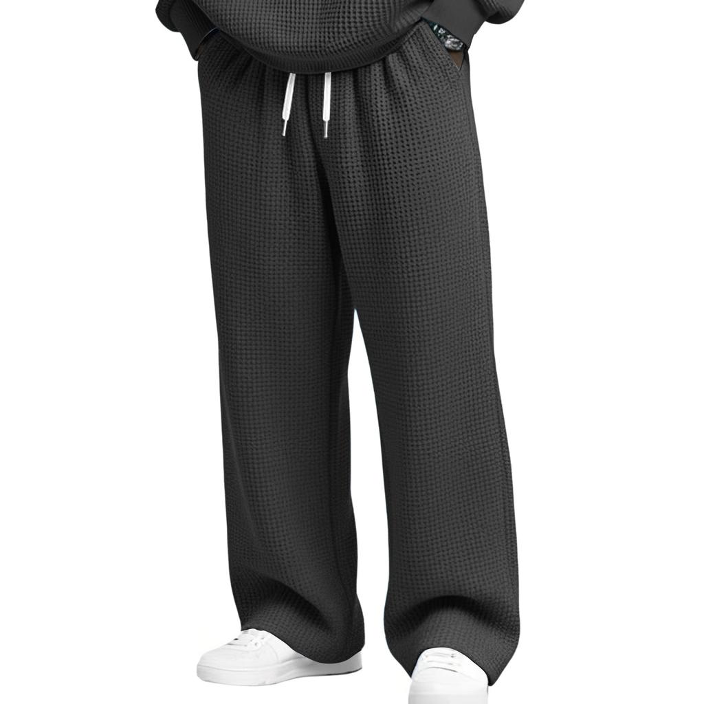 Men's Casual Pants | Relaxed Fit, Elastic Waist With Drawstring For Daily Wear