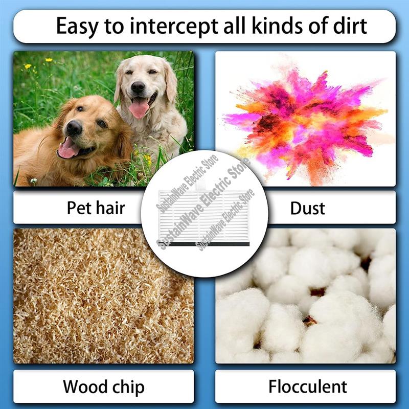 

A23I-12 Pcs Hepa Filter Accessories Forlubluelu L15 Sweeper Accessories Essential Vacuum Accessories Long Lasting Spare Accessor