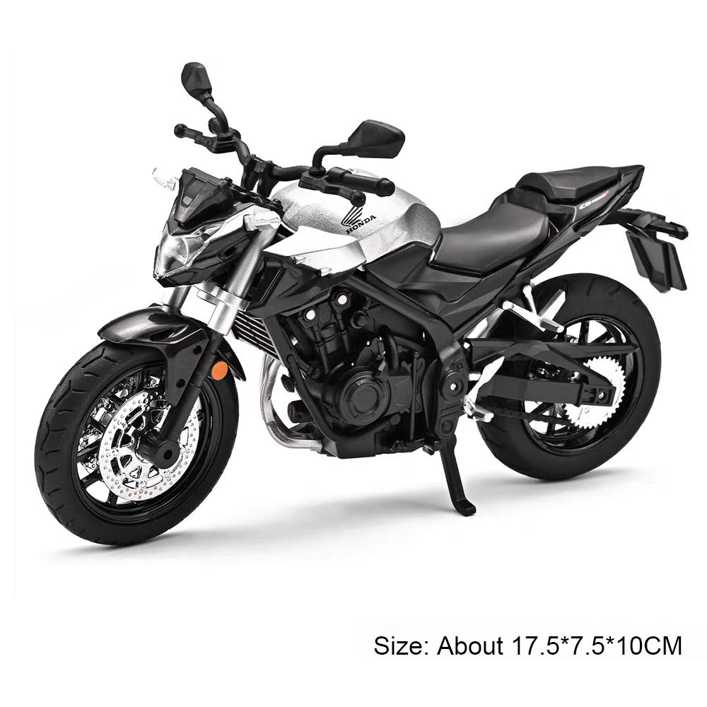 1:12 Honda CB400F CBR1000 Motorcycle Model Toy Car Metal Body Rubber Tires Shock Absorption Motor Models Birthday Presents
