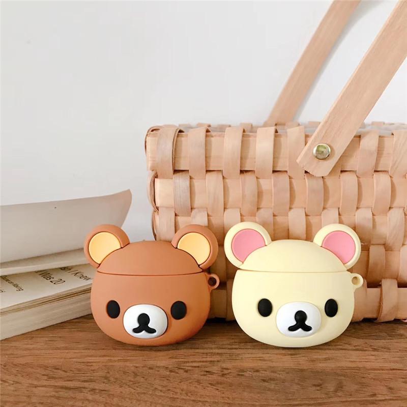 Cute cartoon easy bear AirPods Pro Apple wireless bluetooth headset cover 2/3 silicone case for