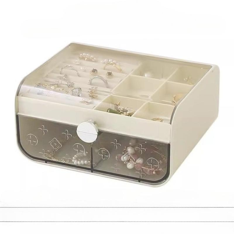 2025 New Jewelry Box Storage Box Organizer Portable Large Capacity Necklace Earrings Exquisite Acrylic Multi-grid Jewelry Boxes