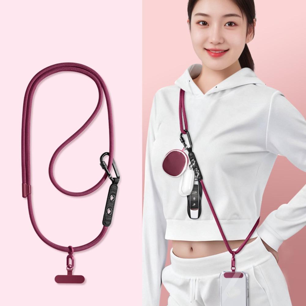 Adjustable Crossbody Phone Strap with Patch Neck Rope Mobile Phone Lanyard  Cell Phone Accessories