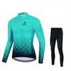 Mens Long Sleeve Cycling Jersey Set Quick Dry Breathable Lightweight Road Mountain Bike Apparel Fall Season