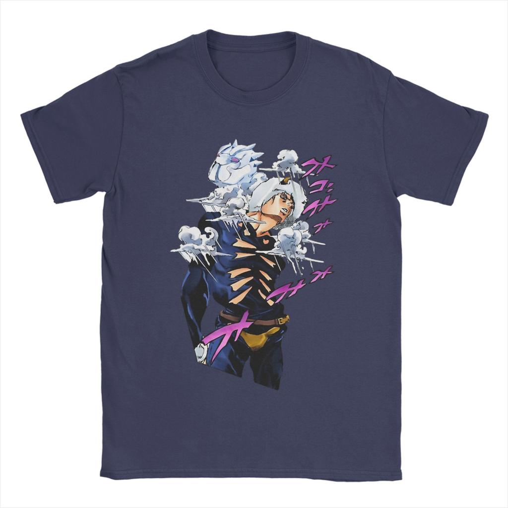 Weather Report Manga J-Jojos Anime Apparel Unisex T Shirt Pure Cotton Tee Graphic Printing Adventure Anime Tops T-shirt