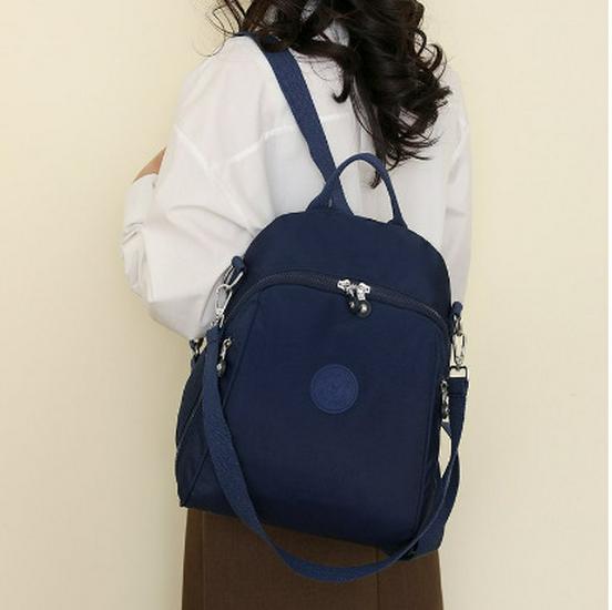 Light Purple Mini Waterproof Japanese-Style Women's Canvas Backpack