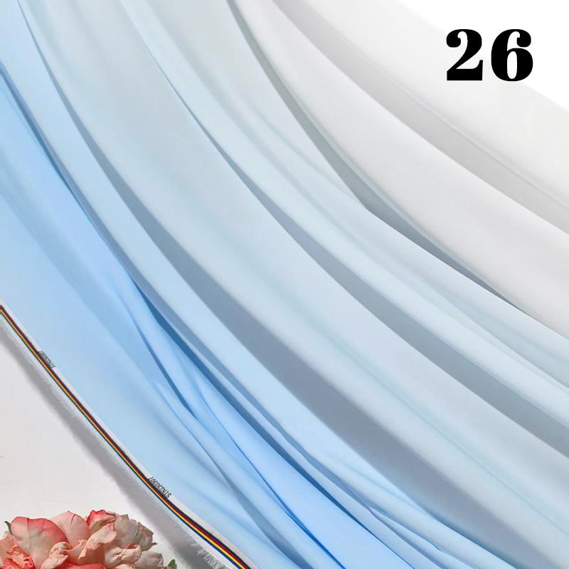 50cm Chiffon Gradient Fabric Hanfu Ancient Style Rainbow Gradient Fabric Stage Costume Design Skirt Dress DIY Sewing Material