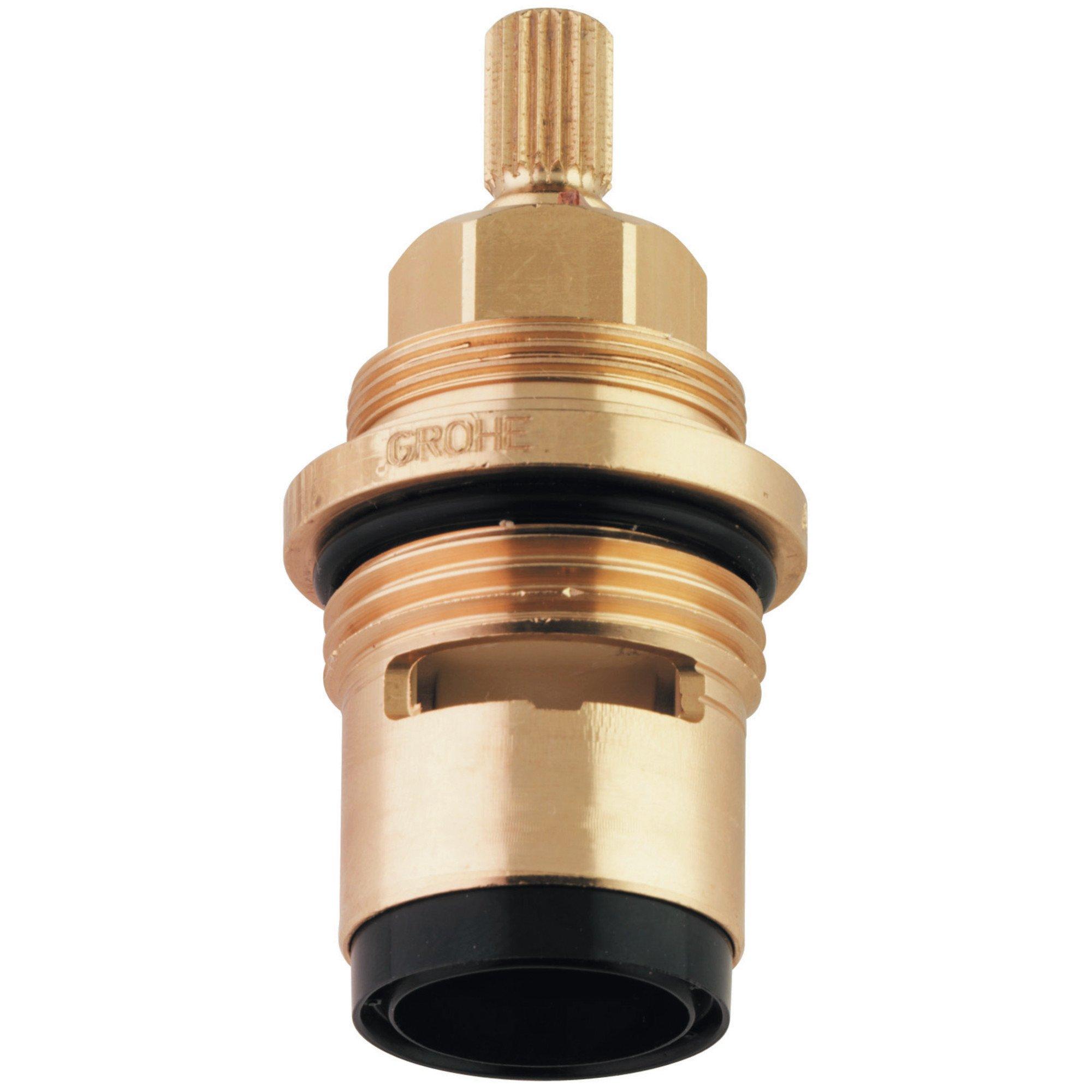 

45887000 Grohe Ceramic Cartridge 3/4-Inch Wall Mount Valve with Roman Tub, 90-Degree Left-Close