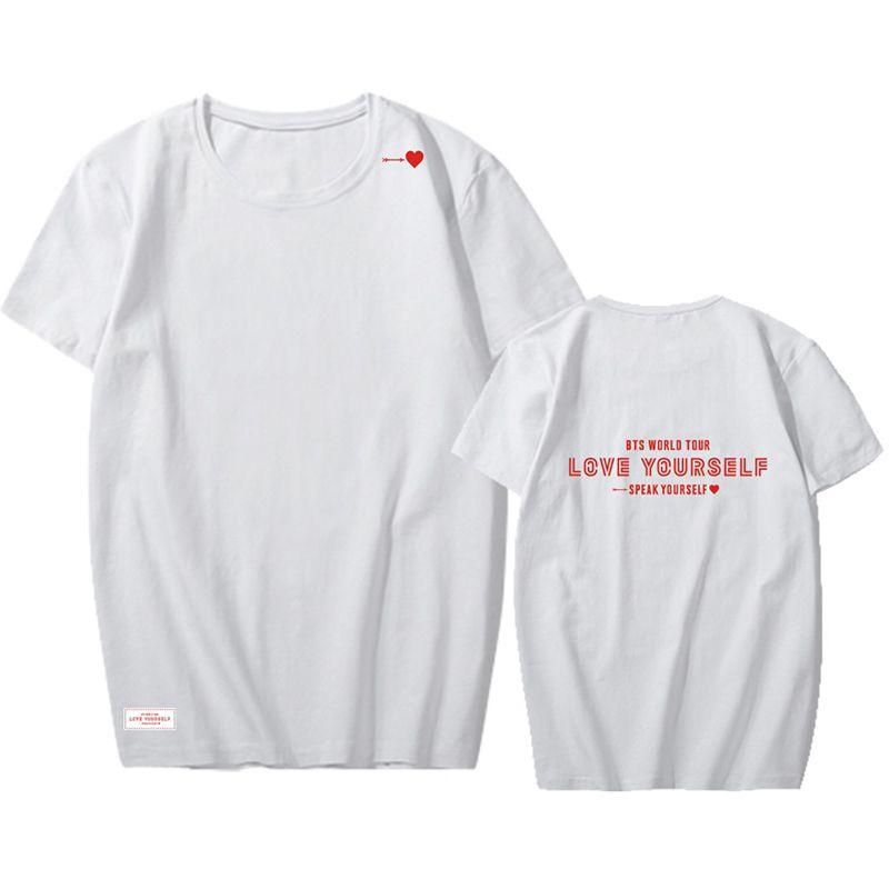 BTS K-Pop T-Shirt „Love Speak Yourself“ Konzert-T-Shirt Freizeit-T-Shirt JK RM Tops Jimin