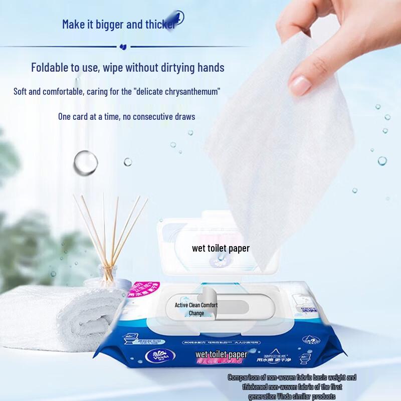 Vinda Flushable Wet Wipes & Toilet Cleaner Set