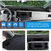 Dashboard Cover Fit For Toyota Sienna 2011 2012 2013 2014 Dash Cover Mat(Premium Carpet,Black)