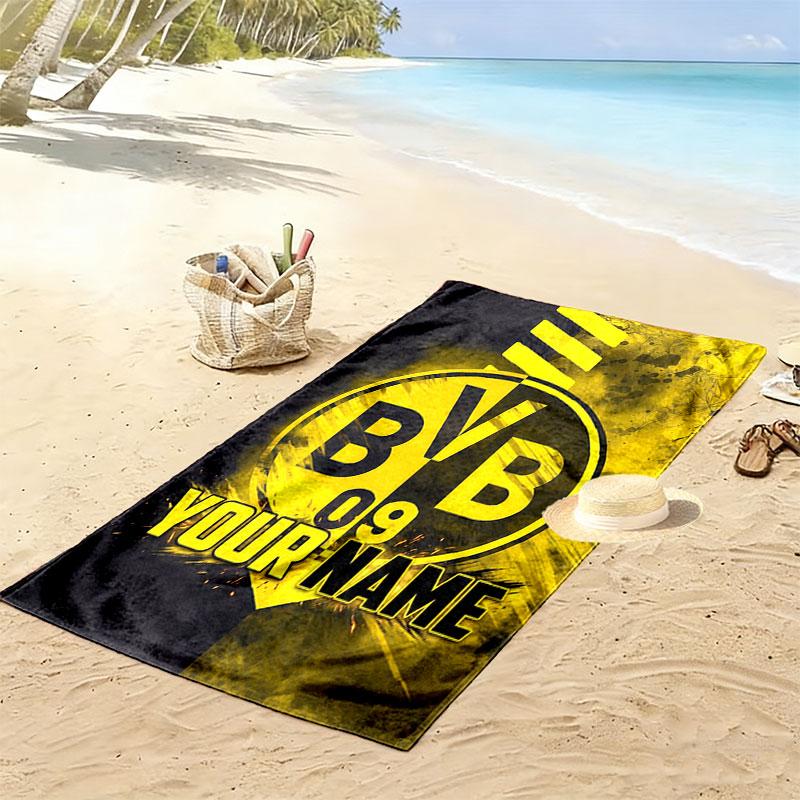 Custom Bvb Print Beach Towel, Large Soft Quick Dry Towel for Beach Camping Swimming