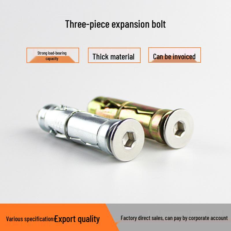 Heavy-Duty Expansion Anchor with Stainless Steel Hex Socket Screw for Lightweight, Foam, and Honeycomb Bricks.