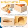 Children's Montessori Wooden Round Drawer Target Box Early Education Multi-functional Coin Box Puzzle Toy