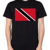Trinidad und Tobago Flagge T-Shirt Unisex Damen Oberteil