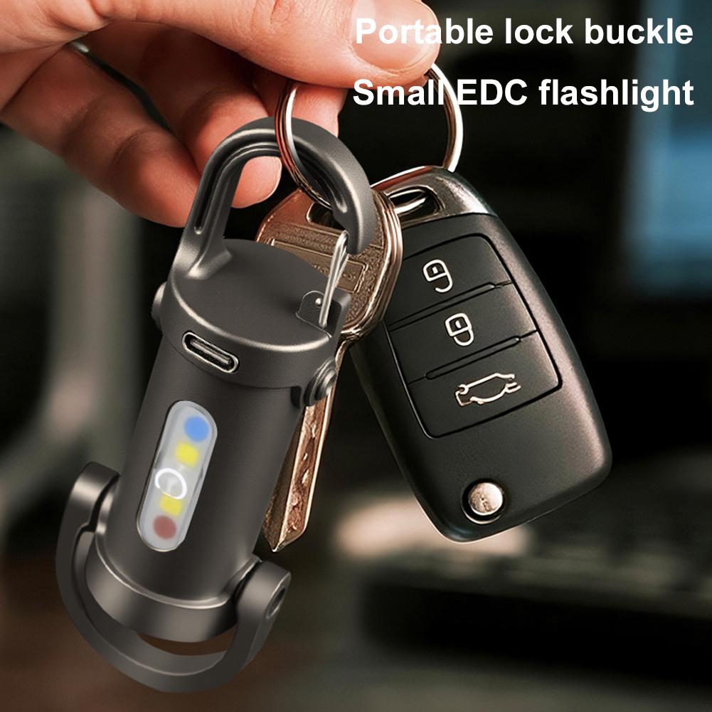 Portable Keychain Multi-Function Emergency Flashlight Outdoor Mini Flashlight Mobile Power for Outdoor Camping And Hiking Light