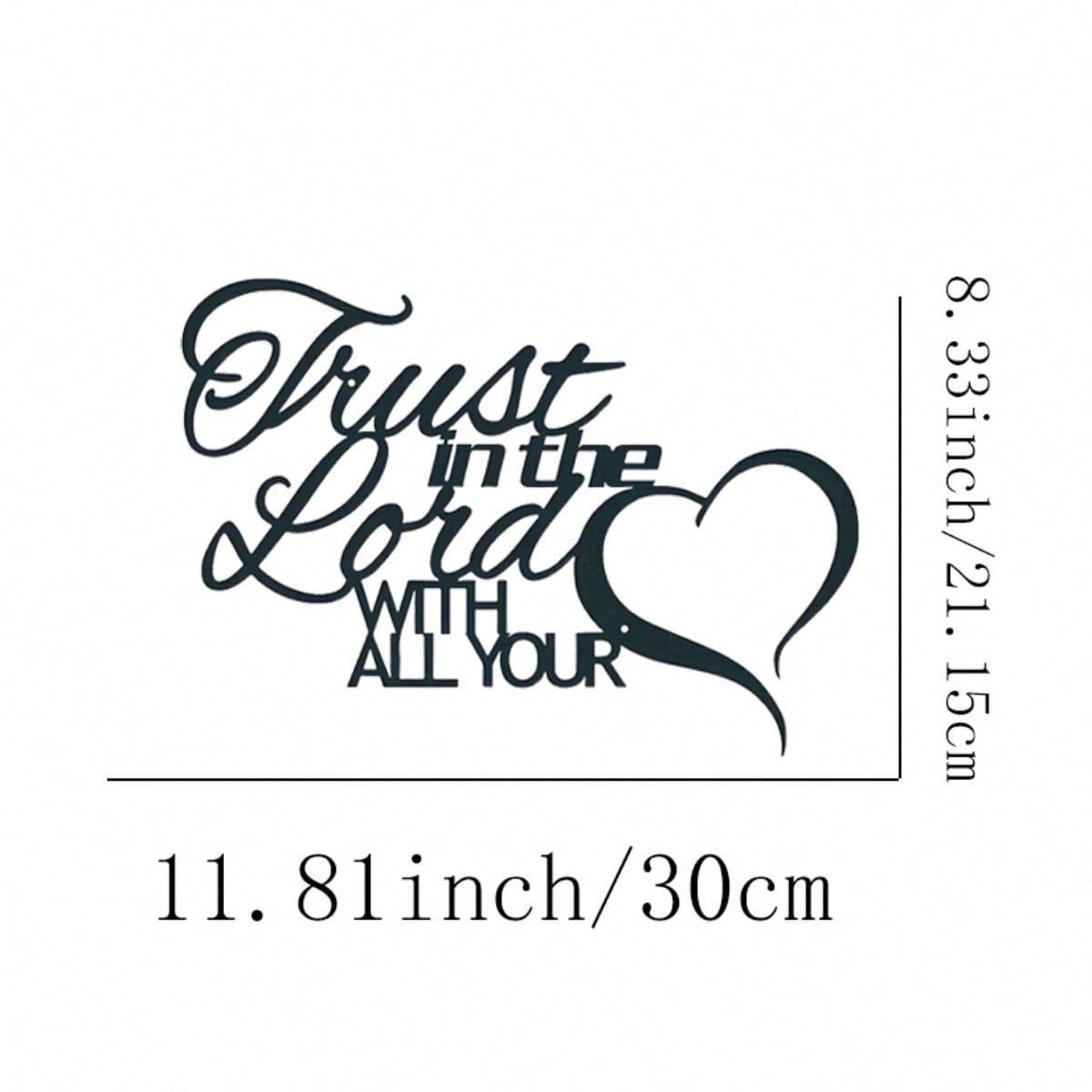 

Wall Decor Heart Love Faith Quote Art Valentine Living Room Hanging Home різнокольоровий