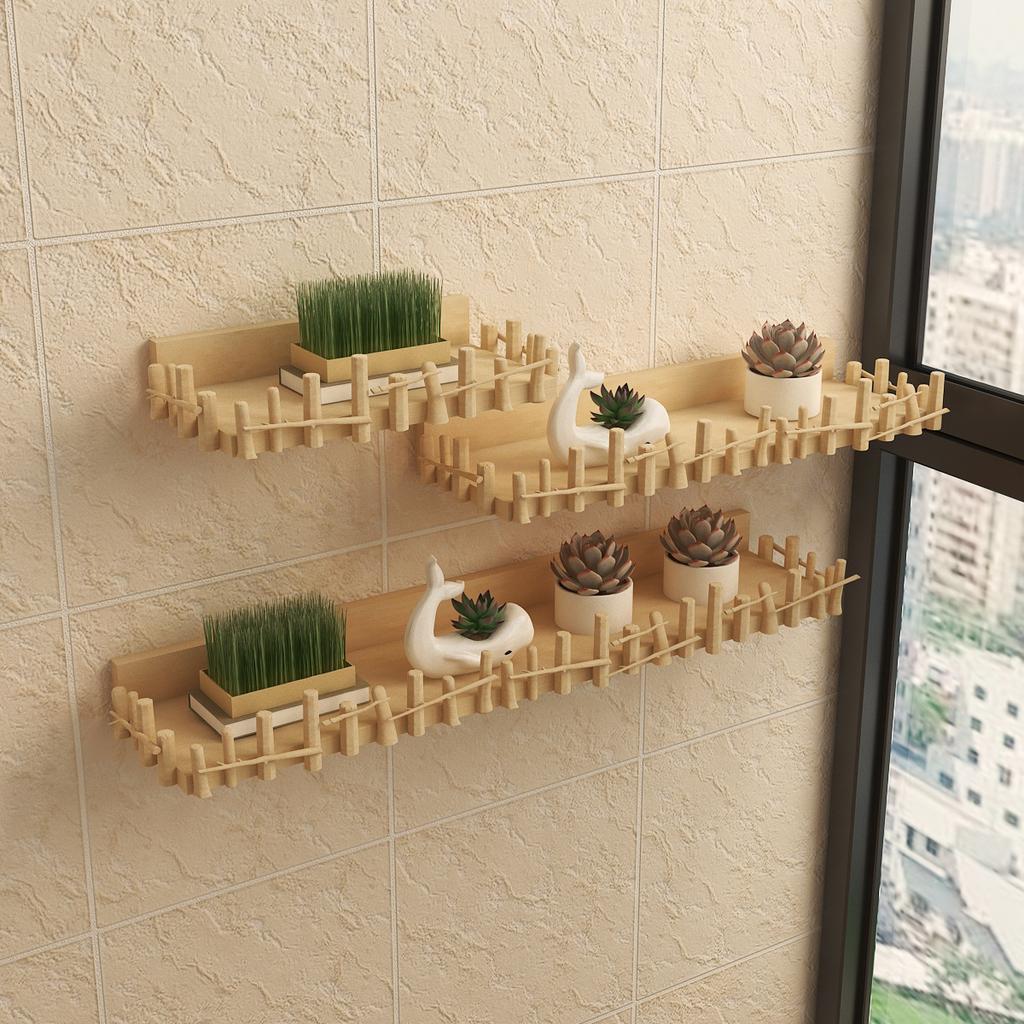 Wall Mounted Wall Balcony Living Room Plant Rack Without Punching Childhood Succulent Flower Rack Small Storage Rack