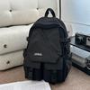 School Bag: New Middle School Student Backpack, Men's Large Capacity Plaid Trendy Brand Workwear Style, College Student Couple's Casual Travel 