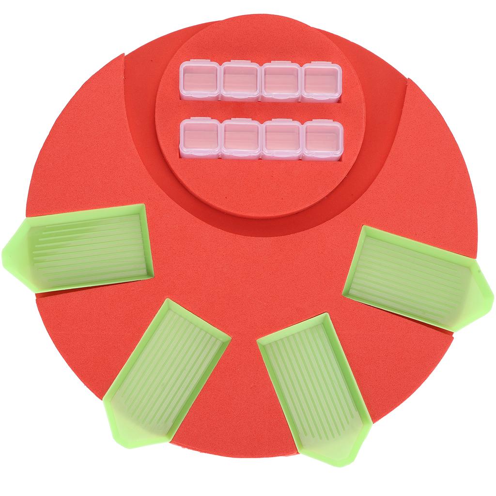 Diamond Painting Tray with Point Drill Plate Organizer Storage for Adult Children Drawing Accessory