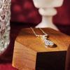 Gold-Plated S925 Sterling Silver Water Drop Zircon Pendant Necklace for Women