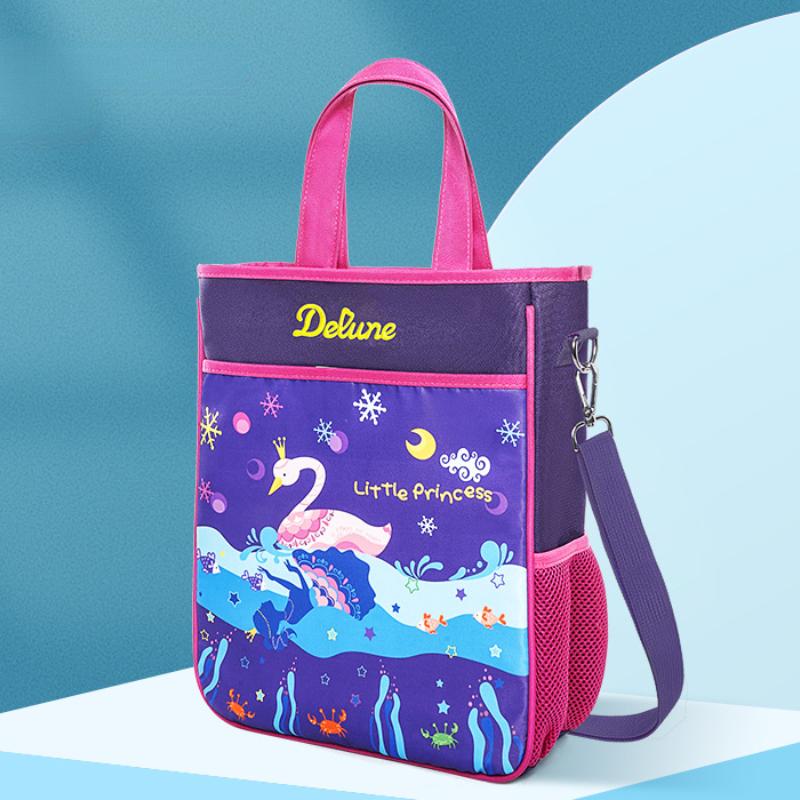 Dziecięca torba tutorialowa podwójnego zastosowania dla uczniów szkół podstawowych, na zajęcia treningowe, przenośna torba na ramię, wodoodporna tkanina Oxford