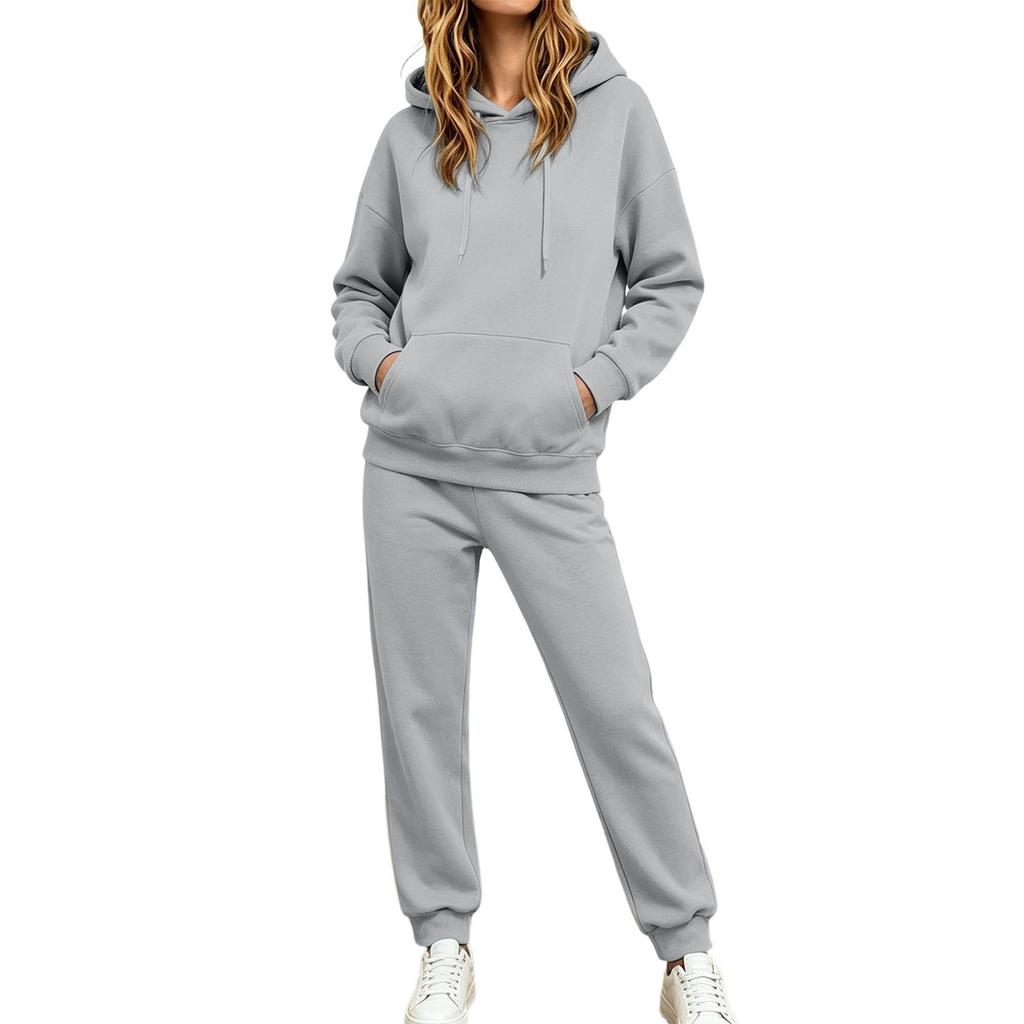 Women's Loose Fit Hoodie and Jogger Pants Set Casual Comfortable Two Piece Matching Outfit
