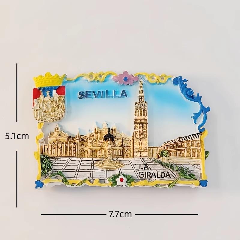 Spain Travelling Souvenirs Valencia Fridge Magnets Conil Tarifa Cadiz Maravillas Fridge Stickers Home Ornaments Birthday Gifts