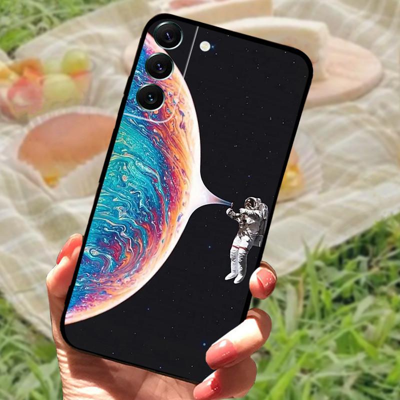Case For Samsung Galaxy S22 Ultra Coque S22 Plus Full Protective Silicone Cartoon Painted Fundas Cover For Samsung S 22 Fundas