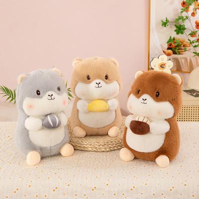 Cute Foodie Groundhog Plush Toys Children's Sleep Comfort Pillow Claw Machine Activity Gift