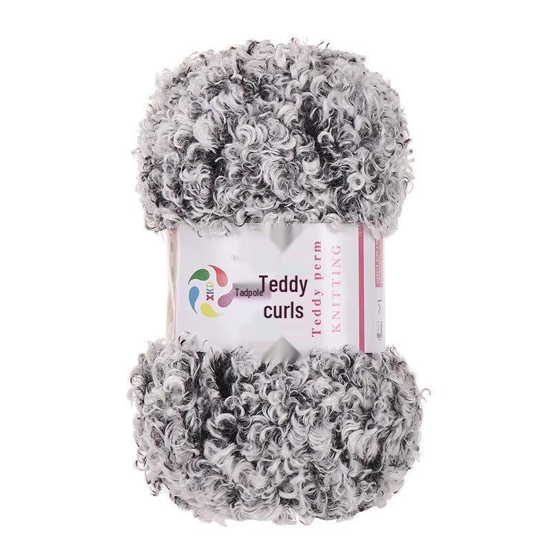 Włóczka Teddy Wool Pętelkowa: Ręcznie robiona włóczka DIY do szydełkowania i robienia na drutach na szaliki i lalki