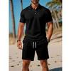 Men's 2024 Lapel Half-Sleeve Polo: Fashionable, Casual, Business-Ready T-Shirt