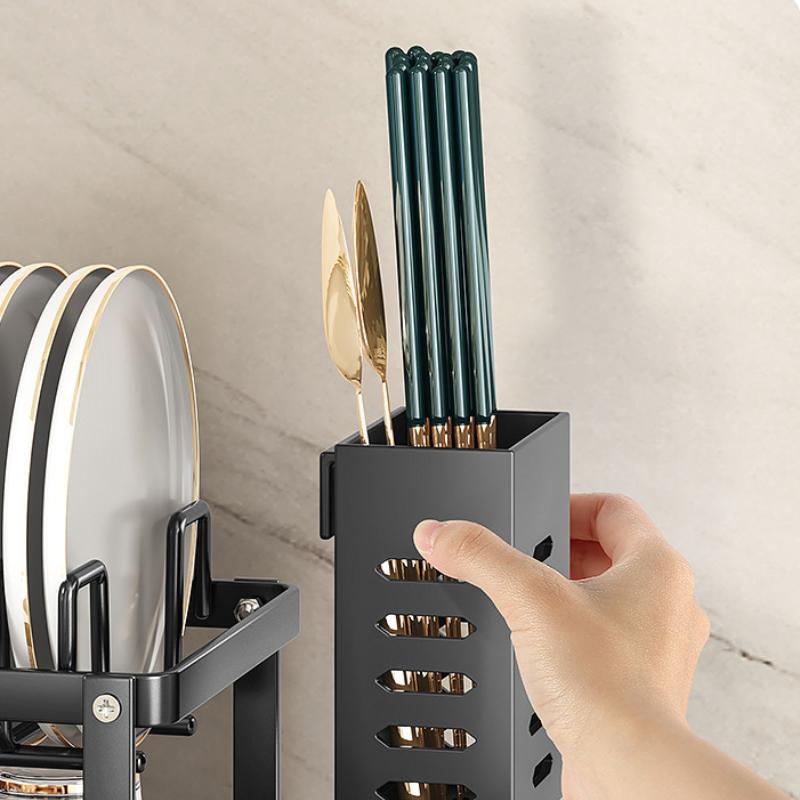 Home Kitchen Drain Bowl Rack, Plate Storage Rack, Multifunctional Bowl And Chopstick Storage Rack, Countertop Storage Rack