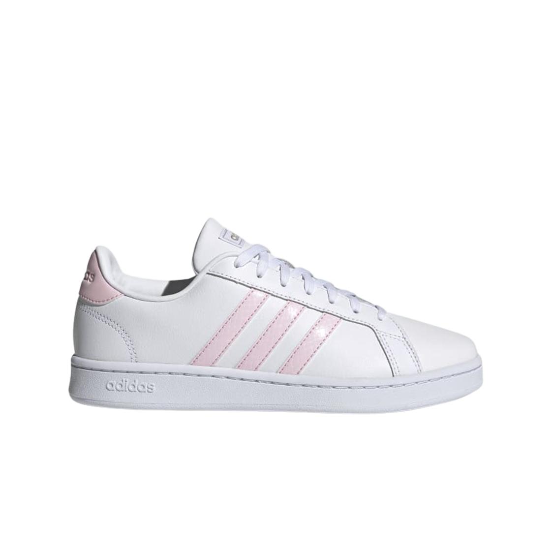 

(в) Adidas Grand Court Облачно-белый Прозрачно-розовый 255