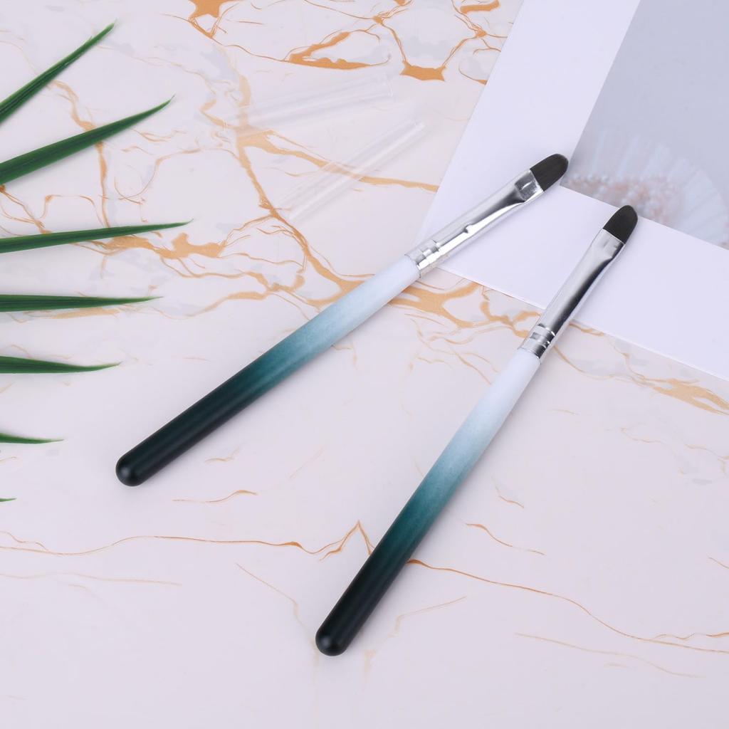 2pcs Nail Cleaning Brushes, Round Head Gel Polish Remover Pen for Cleaning Mistakes on Cuticles Professional Painting Brush for Nail Design Home