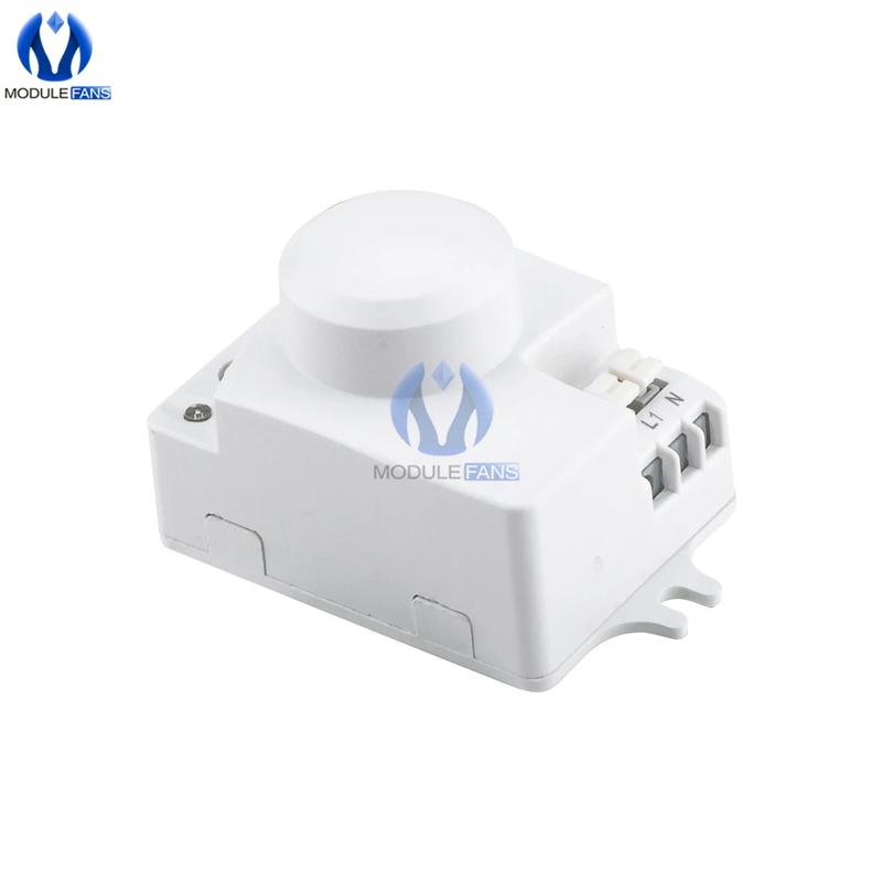 AC 220V 5.8GHz Microwave Radar Sensor Switch Human Body Motion Induction Sensor for LED Light Sensors Switches
