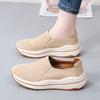 Women's Platform Loafers Moccasins Casual Slip on Thick Sole Height Increase Shake Shoes for Mother Plus Size